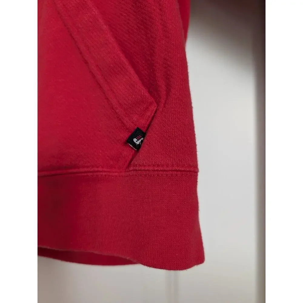 Ohio State‎ Buckeyes Hoodie Sweatshirt Red Size XL Embroidered Y2K Spellout 2010